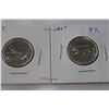Image 1 : Canada Twenty-five Cent Coins (2)