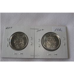 Canada Fifty Cent Coins (2)