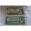 Image 1 : Canada One Dollar Bills (2)