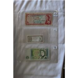 Lot of 3 Foreign Bills