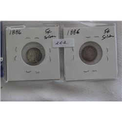 Canada Five Cent Coins (2)