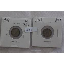 Canada Five Cent Coins (2)