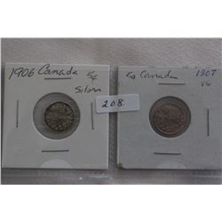 Canada Five Cent Coins (2)