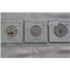 Image 1 : Canada Twenty-five Cent Coins (3)