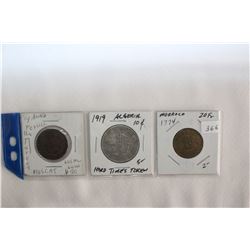 Lot of 3 Coins