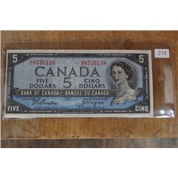 Canada Five Dollar Bill (1)