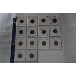 U.S.A. Indian Head One Cent Coins (14)