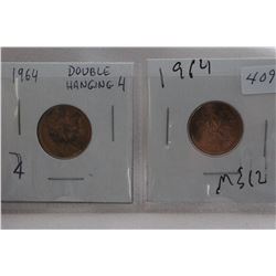 Canada One Cent Coins (2)