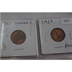 Canada One Cent Coins (2)