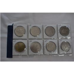 Collection of Edmonton Klondike Dollar Tokens (8)