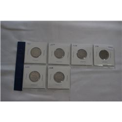 Canada Five Cent Coins (6)