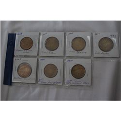 Cda One Dollar Coins - Loonies (7)
