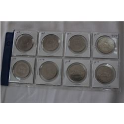 Cda One Dollar Coins (8)