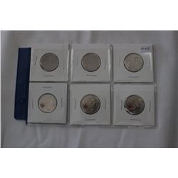 Cda Twenty-five Cent Coins (6)