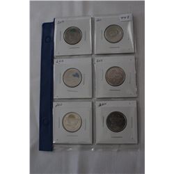 Cda Twenty-five Cent Coins (6)