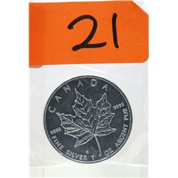 1 Oz .9999 Fine Silver 2009 Canada Maple Leaf Coin