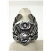 Image 2 : 2 New Stainless Steel Biker Rings - Size 9