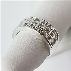 Silver Men'S Cz Ring (~weight 7g), Made in Canada, Suggested Retail Value $160