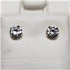 Image 1 : 14K Yellow Gold Cubic Zirconia Earrings, Made in Canada, Suggested Retail Value $120