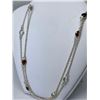 Image 3 : Silver Garnet & Stones Necklace, Made in Canada, Suggested Retail Value $2000 (Estimated Selling Pri