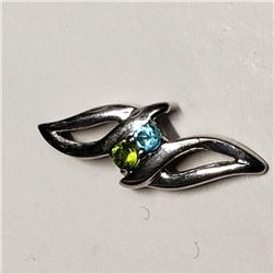 Silver Gemstone Lot Of 2 Pendant, Made in Canada, Suggested Retail Value $120