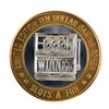 Image 2 : .999 Silver Slots A Fun Casino Las Vegas, NV $10 Limited Edition Casino Gaming Token