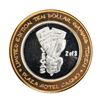 Image 1 : .999 Silver Plaza Hotel & Casino Nevada $10 Gaming Token Limited Edition