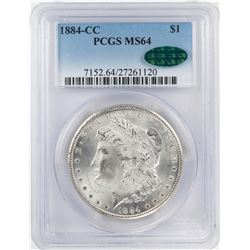 1884-CC $1 Morgan Silver Dollar Coin PCGS MS64 CAC