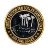 Image 1 : .999 Silver Mirage Las Vegas Nevada $10 Casino Limited Edition Gaming Token