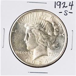 1924-S $1 Peace Silver Dollar Coin