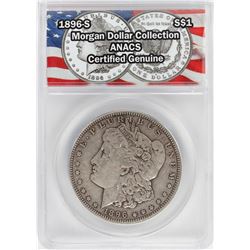 1896-S $1 Morgan Silver Dollar Coin ANACS Certified Genuine