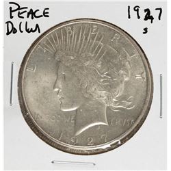 1927-S $1 Peace Silver Dollar Coin