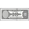 Image 2 : 1929 Ten Unit American Bank Note Test Note As Made Ink Smear ERROR