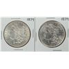 Image 1 : Lot of (2) 1879 $1 Morgan Silver Dollar Coins
