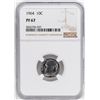 Image 1 : 1964 Proof Roosevelt Dime Coin NGC PF67