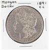 Image 1 : 1891-CC $1 Morgan Silver Dollar Coin