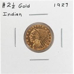 1927 $2 1/2 Indian Head Quarter Eagle Gold Coin