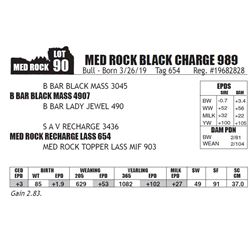 MED ROCK BLACK CHARGE 989