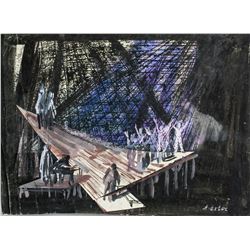 Aleksandra Exter Russian Mixed Media on Paper