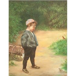 C. Bosch Oil on Canvas After Paul Peel (1860-1892)
