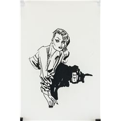Jordi Bernet Spanish Pop Signed Ink on Paper