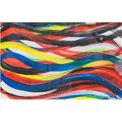 Sol Lewitt American Modernist Acrylic on Paper '94
