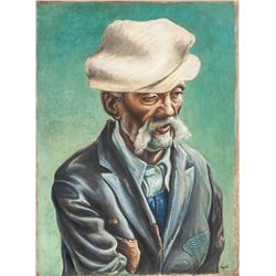 Thomas Hart Benton 1889-1975 US Oil on Paper