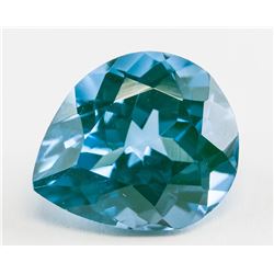 4.85ct Pear Blue Natural Indocolite Tourmaline GGL