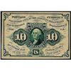 Image 1 : July 17, 1862 Ten Cents First Issue Fractional Currency Note