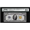 Image 1 : 1934A $10 North Africa WWII Emergency Silver Certificate Note PMG Ch. Uncirculated 64