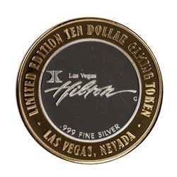.999 Silver Hilton Las Vegas, Nevada $10 Casino Limited Edition Gaming Token