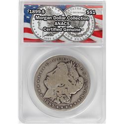 1899-S $1 Morgan Silver Dollar Coin ANACS Certified Genuine
