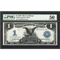 1899 $1 Black Eagle Silver Certificate Note Fr.236 PMG About Uncirculated 50