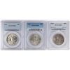 Image 1 : Lot of (3) 1942 Walking Liberty Half Dollar Coins NGC MS64